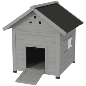Duck House Pet House (Option: Grey)